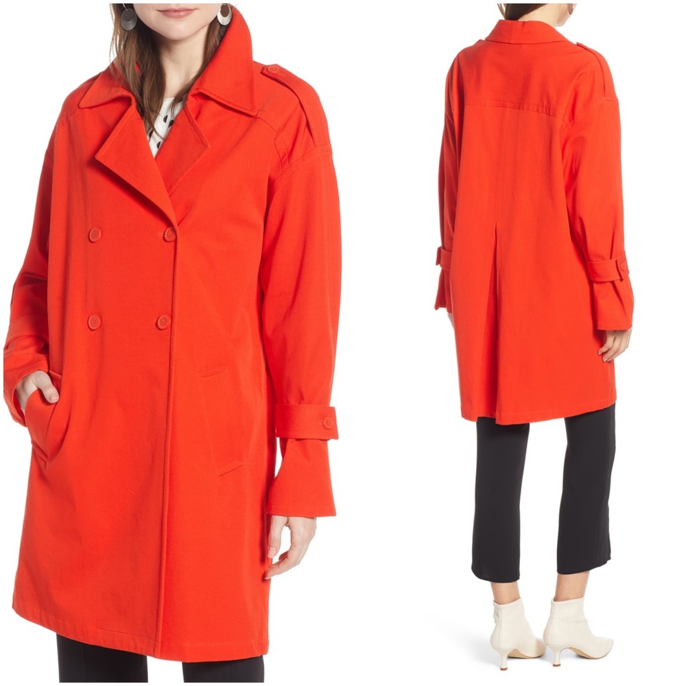 Something Navy Easy Oversize Trench - Picture 2 of 3